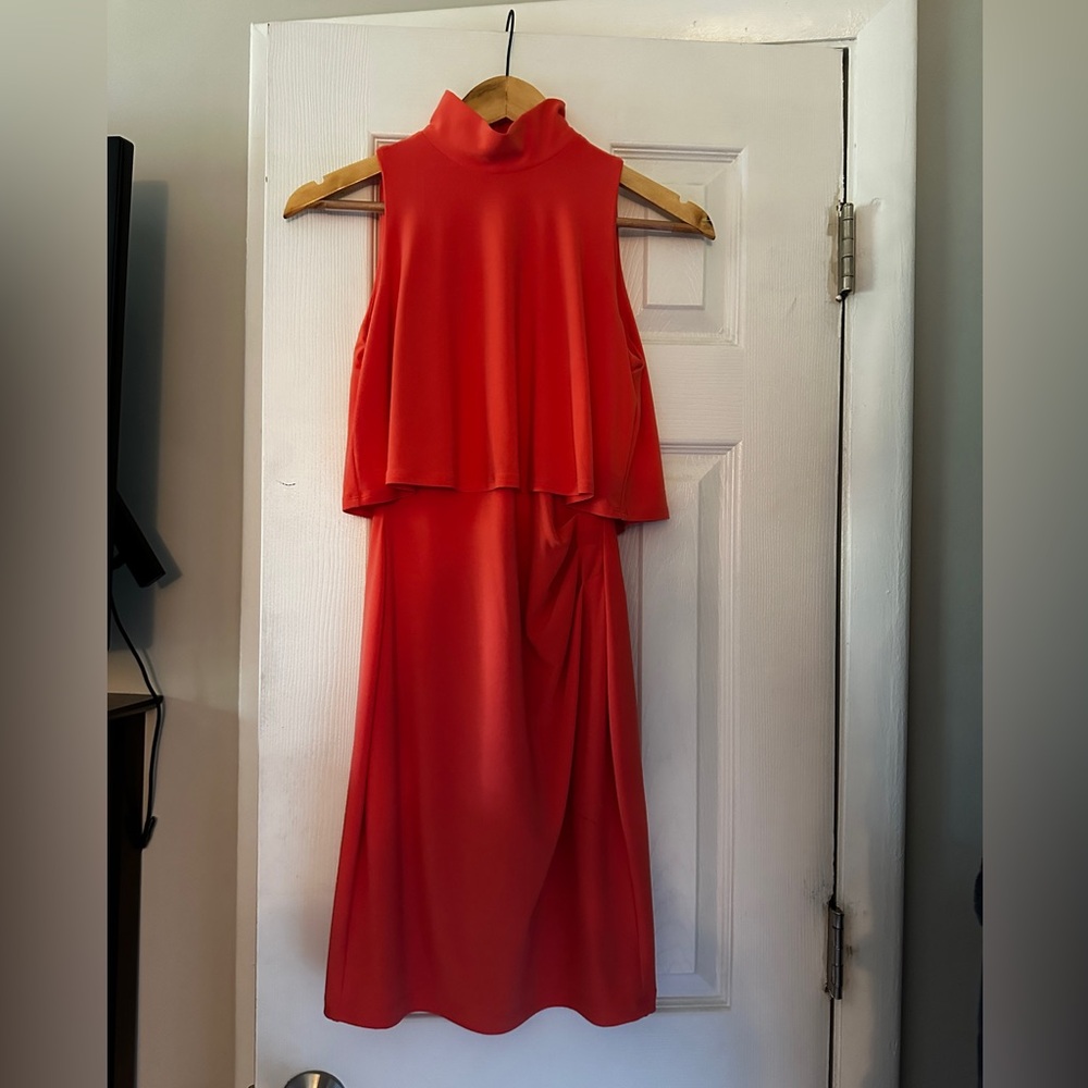 Lauren by Ralph Lauren coral wedding dress